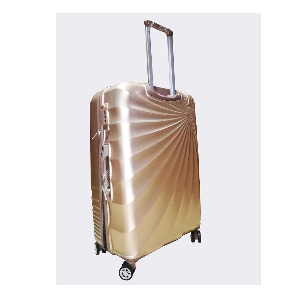 Love Trolley 3Pcs Set with Beauty Case, Gold